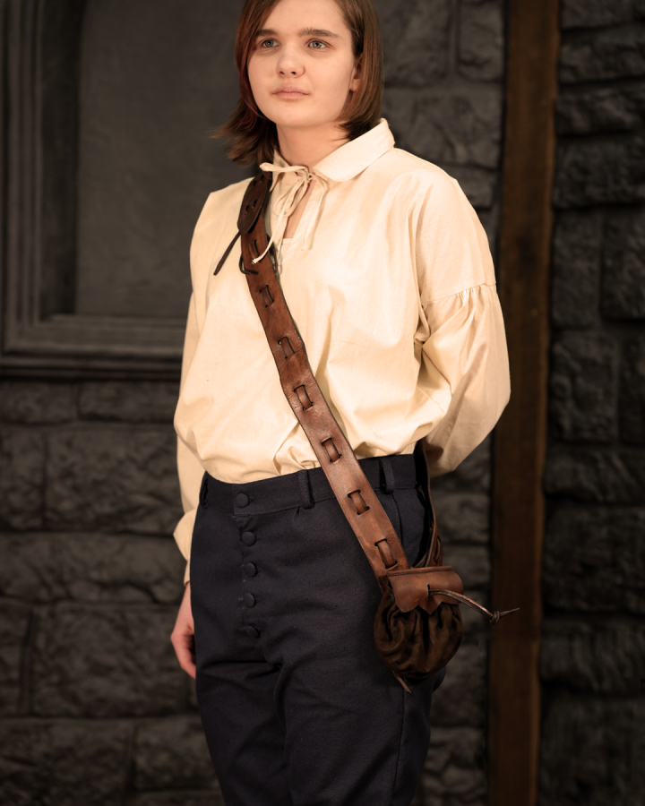 Crossbelt Pulvergürtel aus Leder 3
