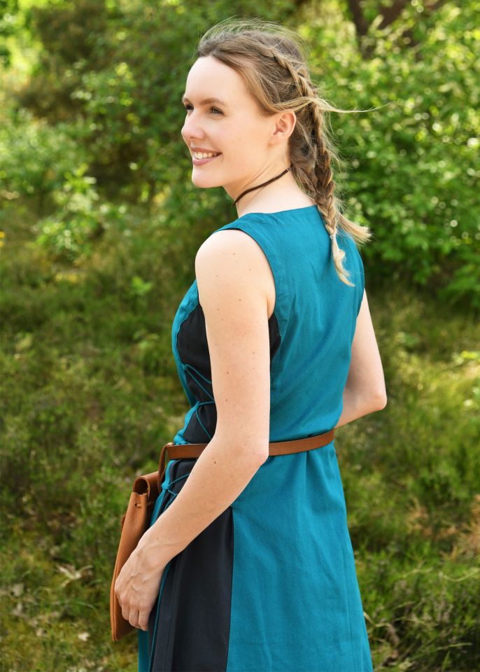 Ärmelloses Trägerkleid Jarle petrol/dunkelblau M 3