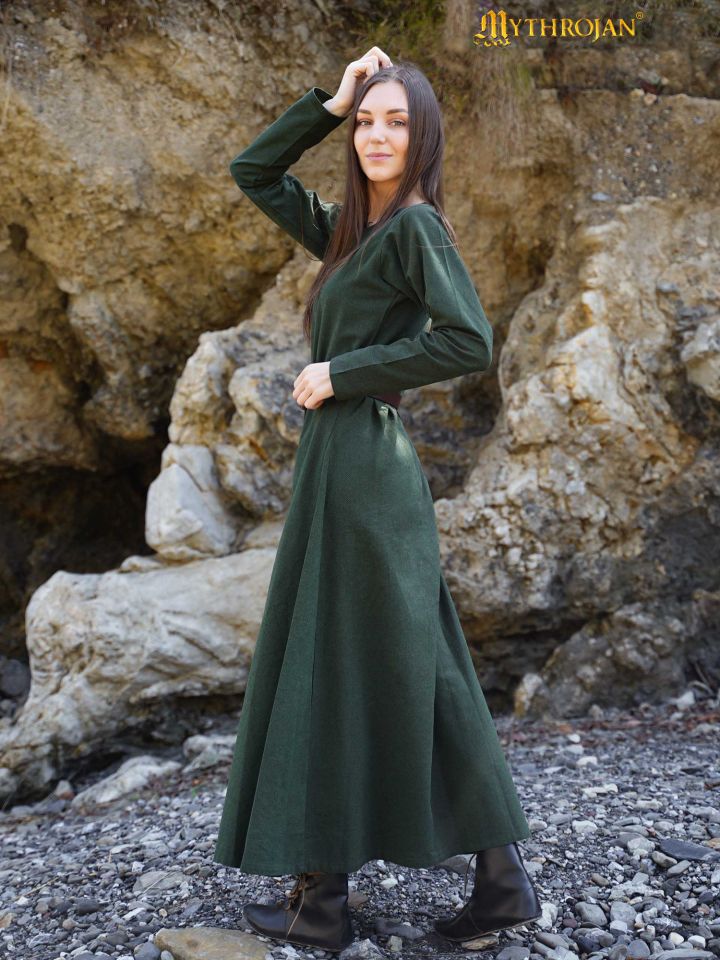 Mittelalterkleid Athena grün 3
