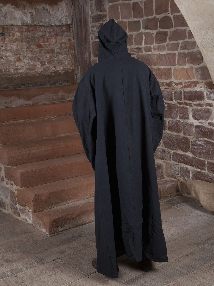 Magiermantel aus Baumwolle schwarz 3