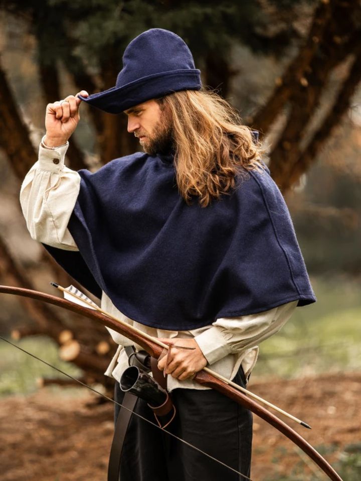 Hut - Robin Hood (Wolle) blau 3