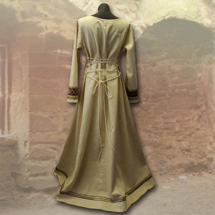 Set Wikingerkleid Runhild - waldgrün 3