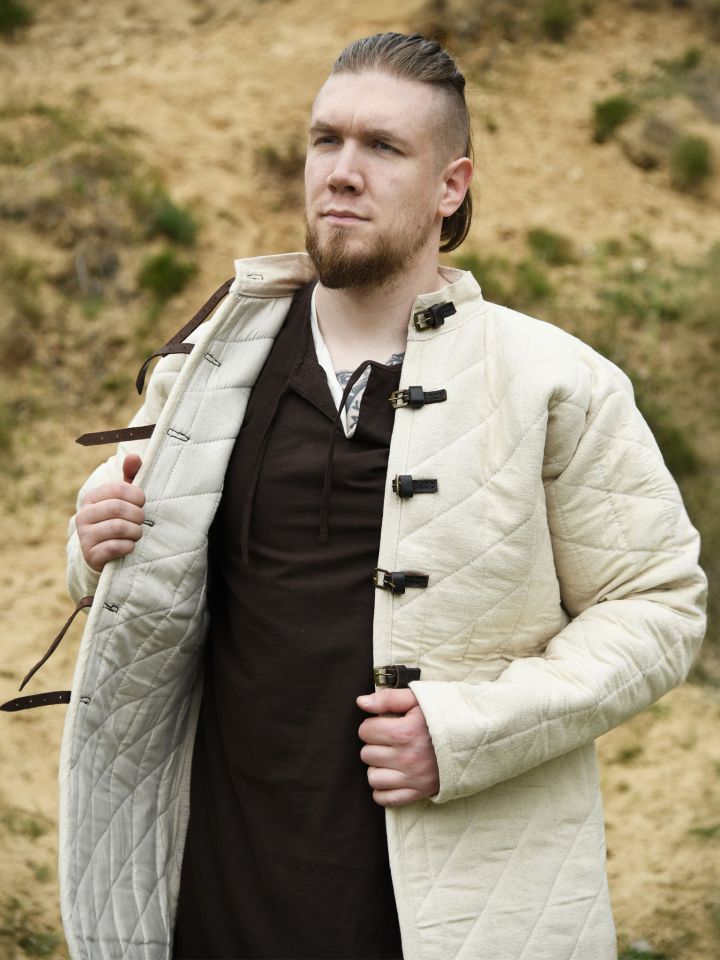 Gambeson mit Schnallen natur 3