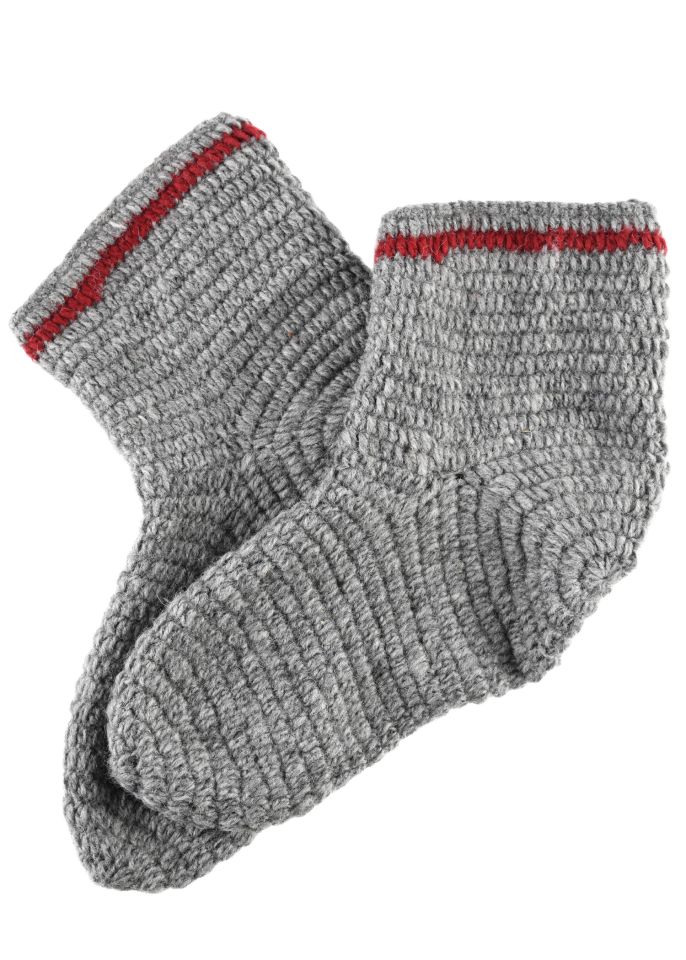 Wollsocken grau 3
