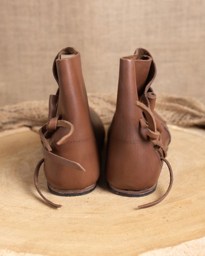 Wikingerschuhe Jorvik mit Gummisohle dunkelbraun 3
