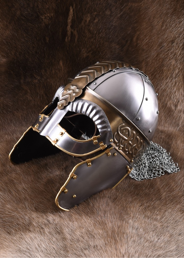 Ritterladen Reich Verzierter Brillenhelm Mittelalter Shop