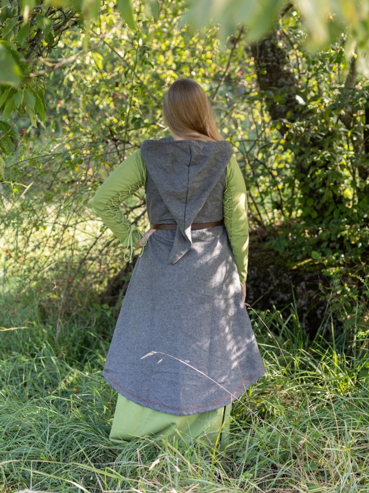 Wickelkleid Myrana aus Wollfilz grau 4