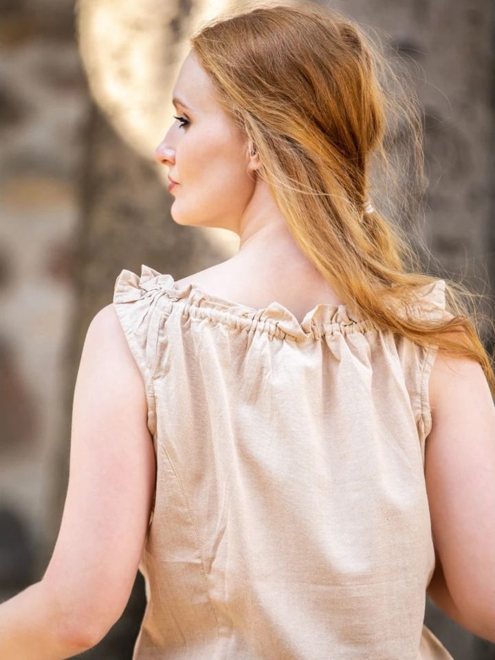 ärmellose Sommerbluse hanf M 4