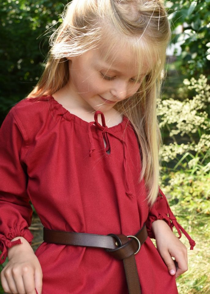 Kinder-Unterkleid Mara rot 128 4