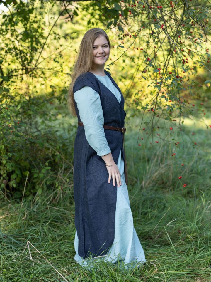 Überkleid Vysera, Fischgrät blau-grau XXL 4