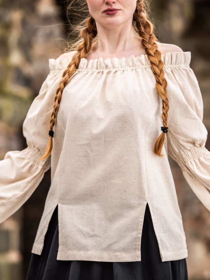 Bluse für Mittelalter/LARP natur 4