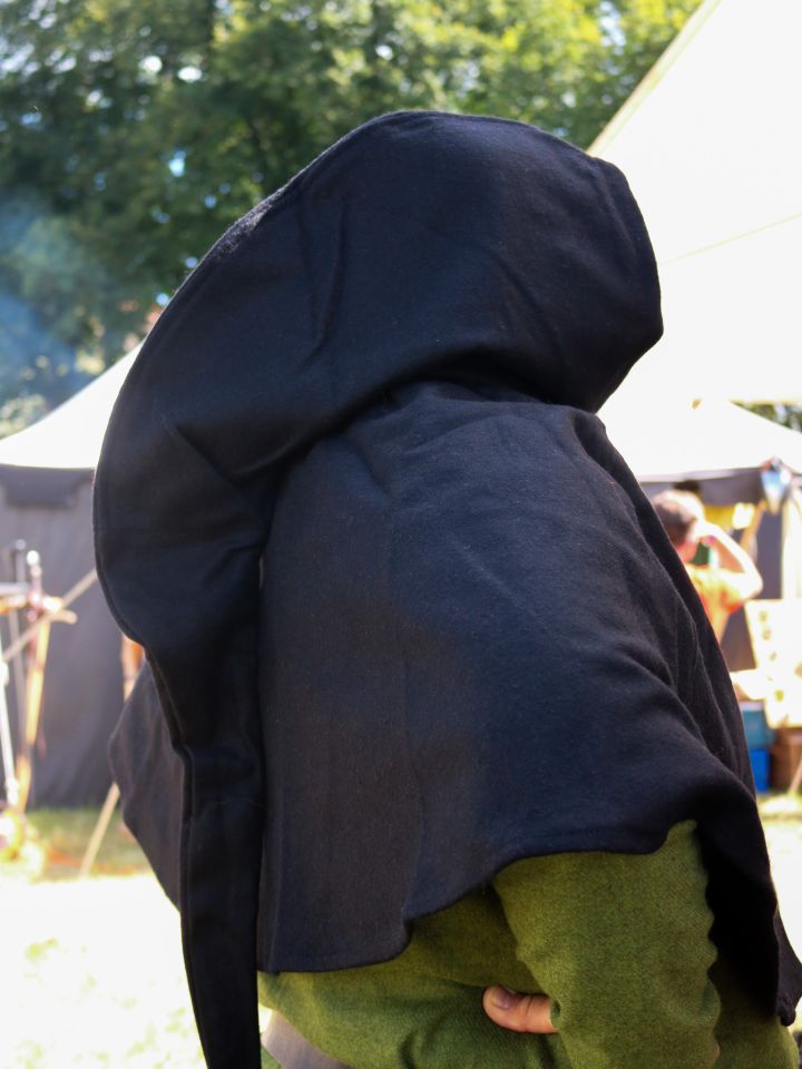 Gugel aus Wollfilz schwarz 4