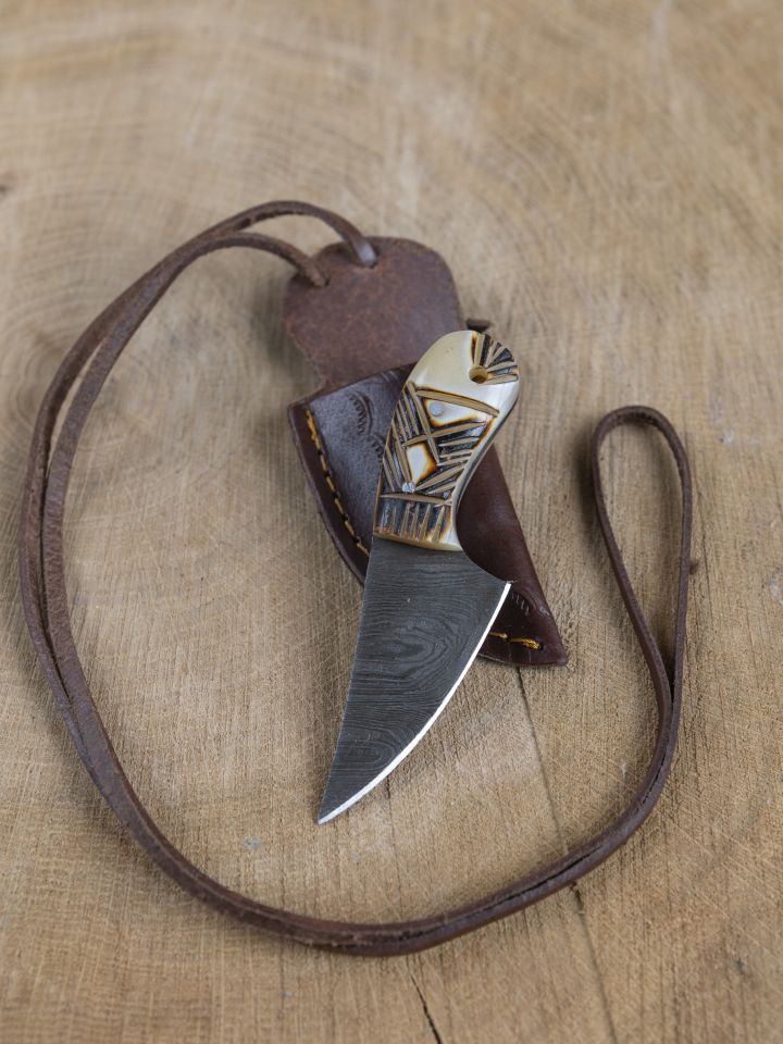 Neck Knife mit Damastklinge 4