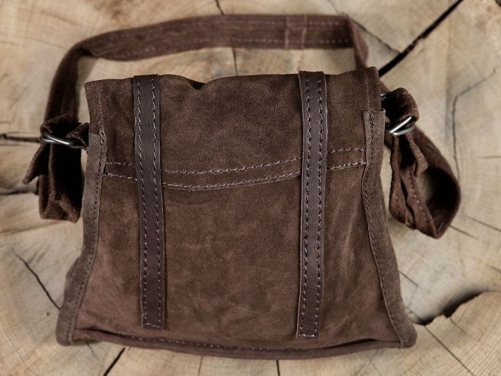 Wildledertasche zum Umhängen braun 4