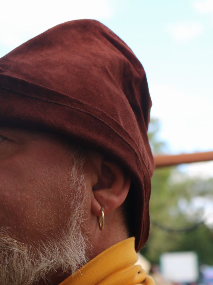 Robin Hood Hut aus Leder braun 4