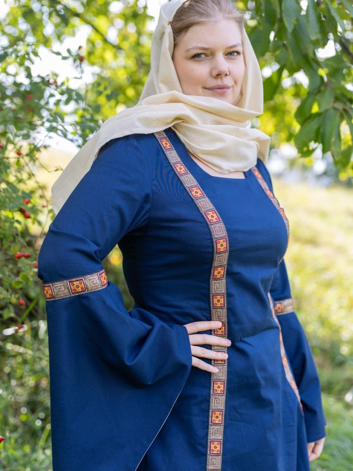 Mittelalterkleid Rahel in blau L 4