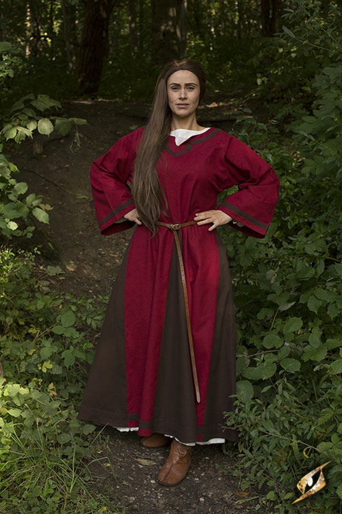 Kleid Astrid rot-braun XXL/XXXL 4