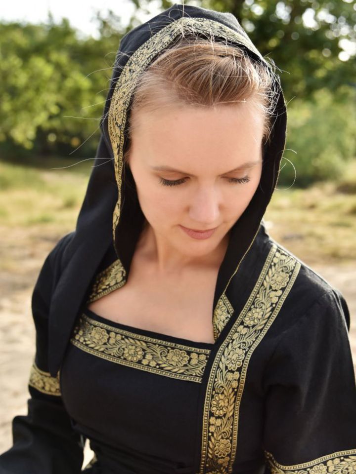 Mittelalterkleid Eleanor schwarz 4