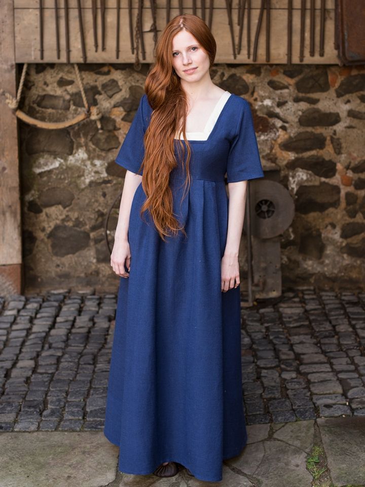 Kleid Frideswinde blau 4