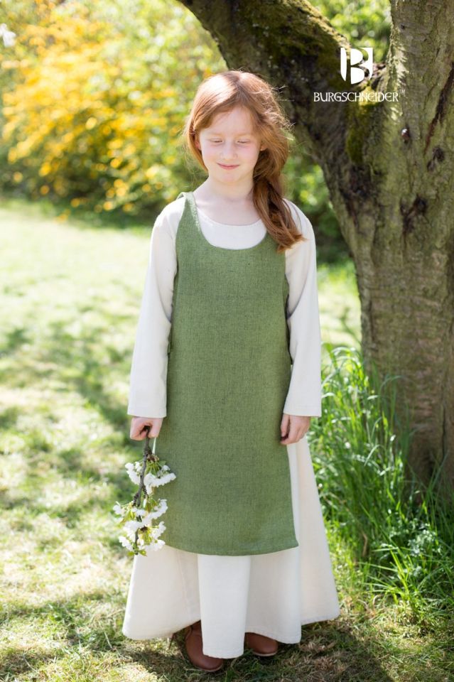 Kinderüberkleid Ylva lindgrün 152 4