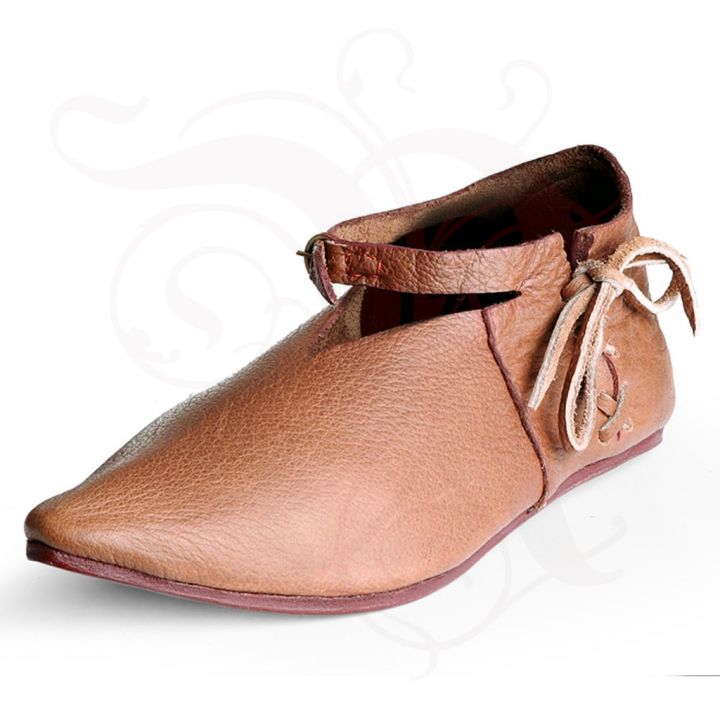 Niedrige Schnallenschuhe braun 4