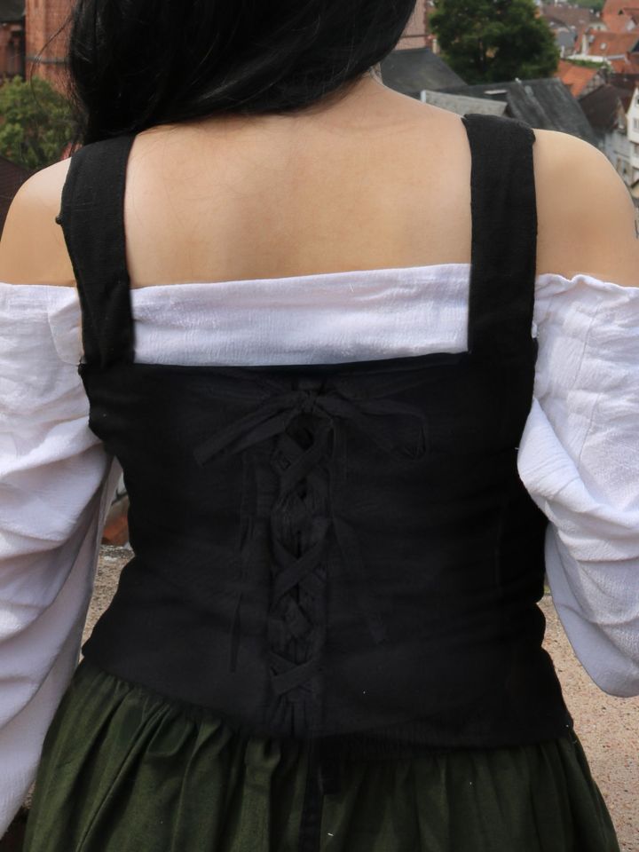 Mieder Lea aus Baumwolle schwarz 4