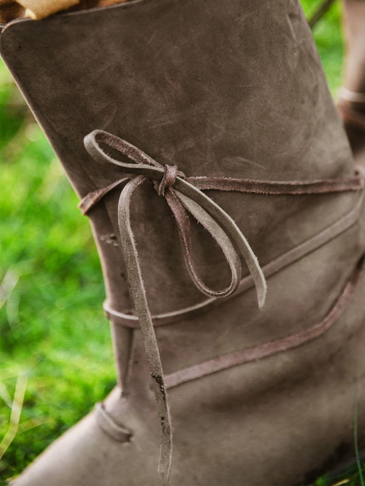 Wikingerstiefel mit Schnürung braun 4