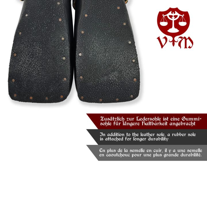 Kuhmaulschuhe Caspar schwarz-rot 4