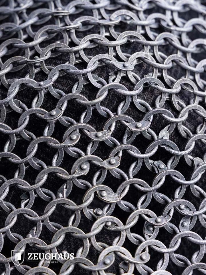 Kettenhemd Hauberk aus Aluminium 10mm 4