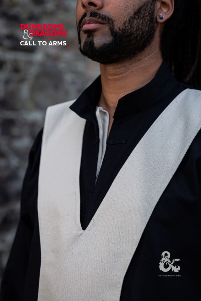 D&D Magier Robe schwarz-natur M 5