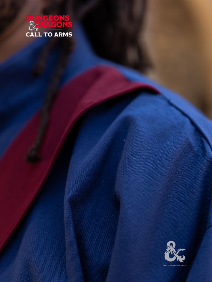 D&D Magier Robe dunkelblau-bordeaux 5