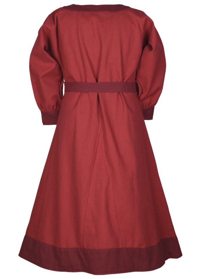 Wikingerkleid für Kinder rot/weinrot 146 5