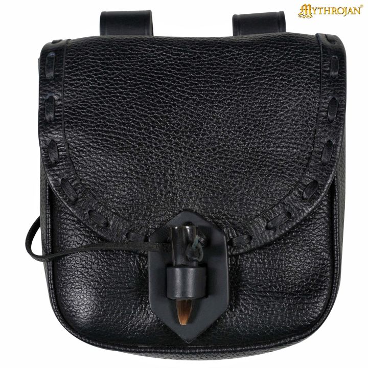 Gürteltasche mit Hornverschluss schwarz 5
