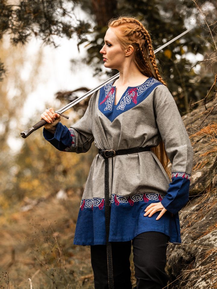 Wikingertunika Freydis Grau Unisex 5