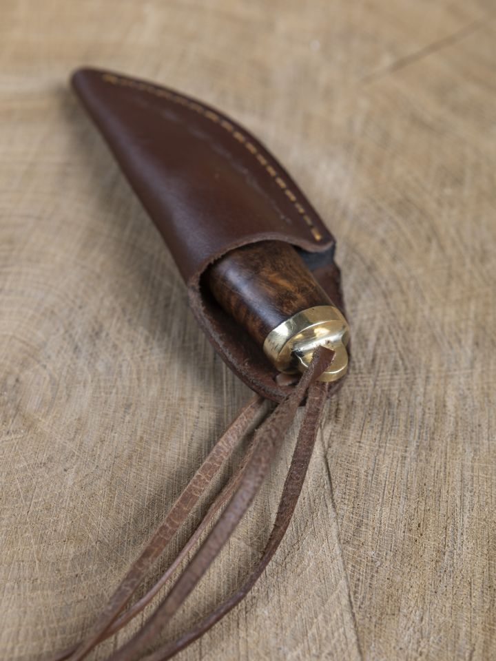 Kleines Neck Knife mit Holzgriff 5