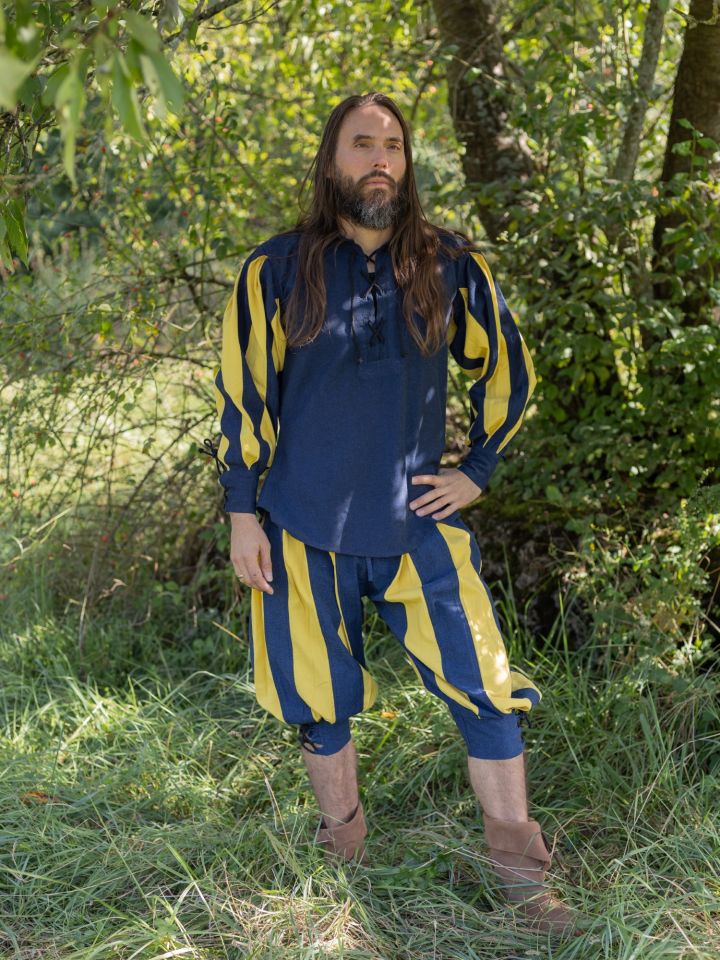 Landsknechthose Morold blau-gelb 5