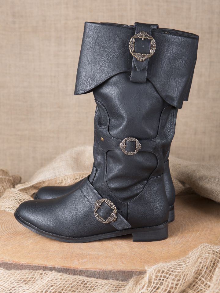 Piratenstiefel schwarz 5