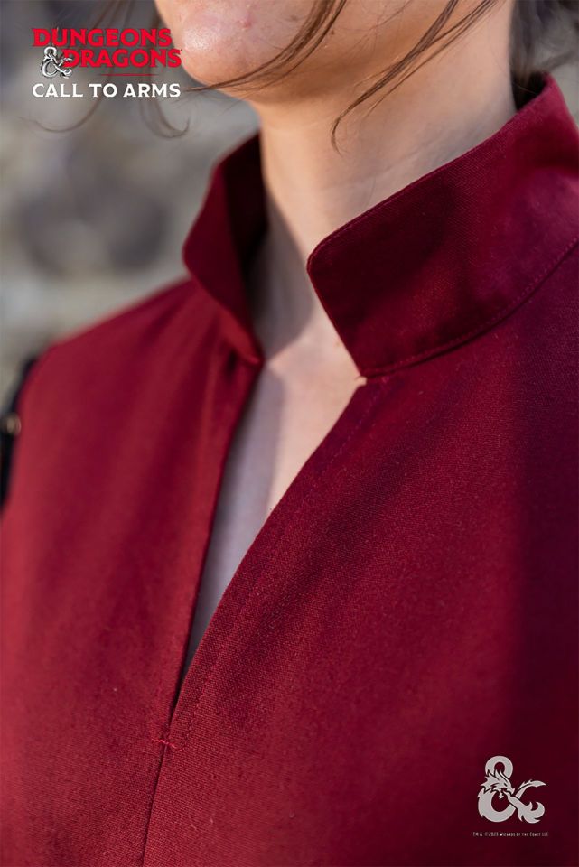 D&D Kämpfer Tunika rot-schwarz XL 5