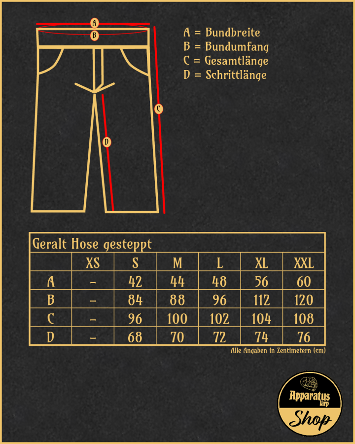 Hose Geralt gesteppt schwarz 5