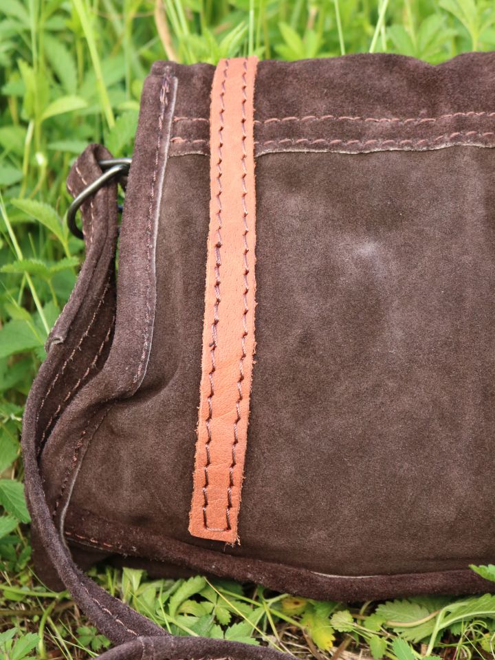Wildledertasche zum Umhängen braun 5