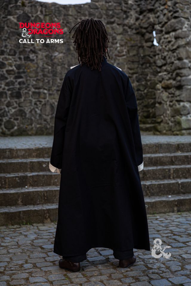 D&D Magier Robe schwarz-natur M 6