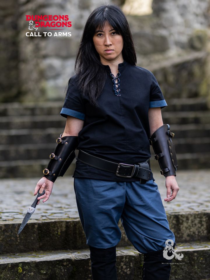 D&D Schurke Hemd schwarz-blau 6