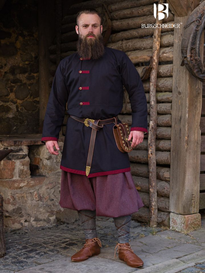 Rus Mantel Jakub schwarz/bordeaux 6