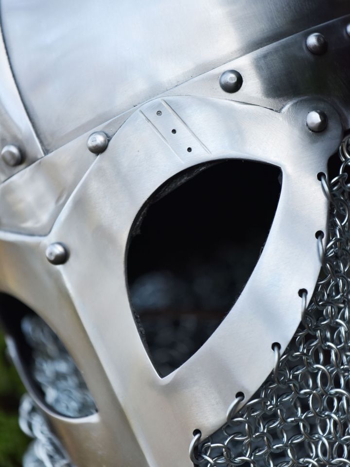 Wikinger Brillenhelm mit Kettenbrünne 6