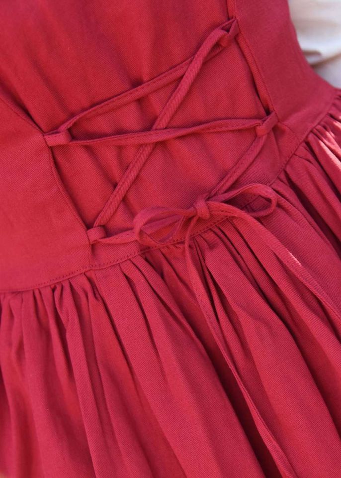 Ärmelloses Mittelalterkleid Lene rot XXL 7