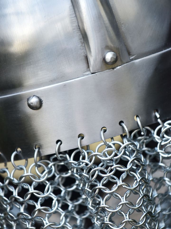 Wikinger Brillenhelm mit Kettenbrünne 7