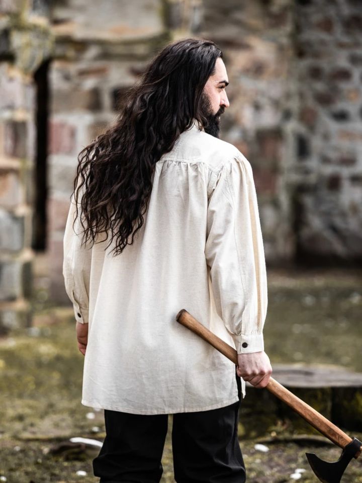 Langes Mittelalterhemd Ulrich natur XXXL 7