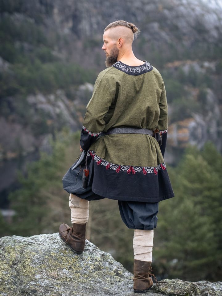 Wikingertunika Freydis Oliv Unisex 7