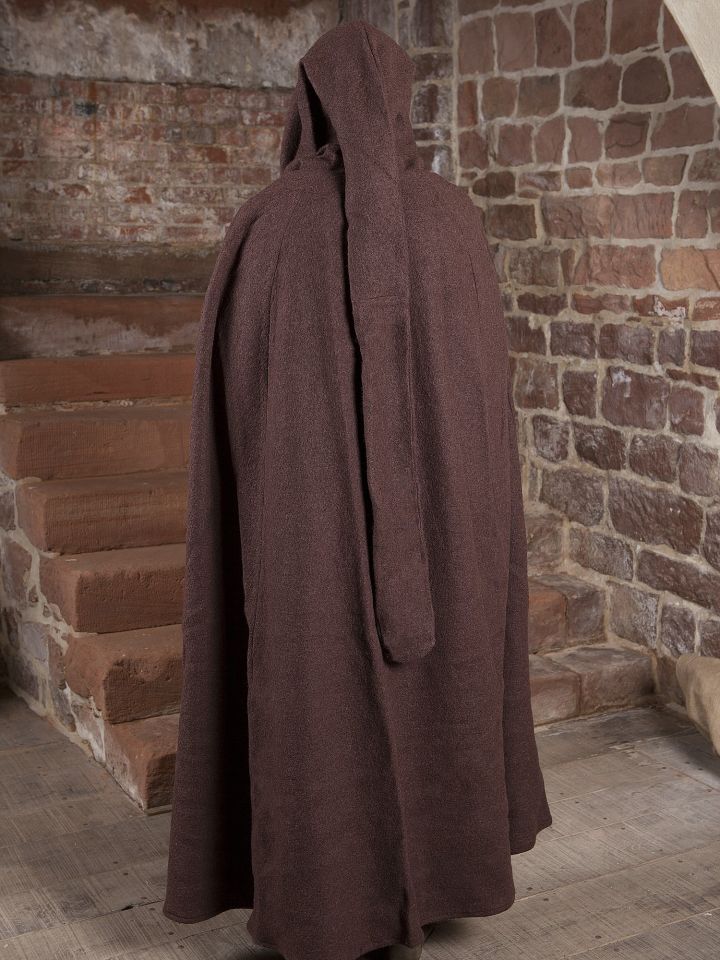 Umhang Walkloden in braun Länge ab Schulter gemessen 140 cm 7
