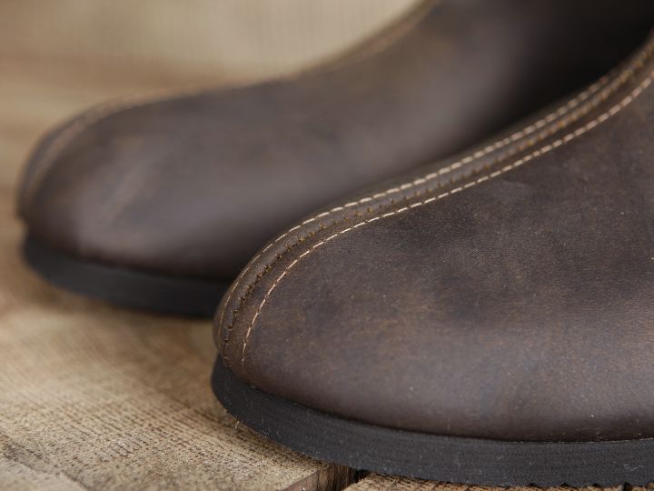 Stulpenstiefel aus Nubukleder braun o. schwarz 7